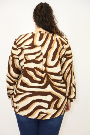 חולצה הדפס Amélie | חום