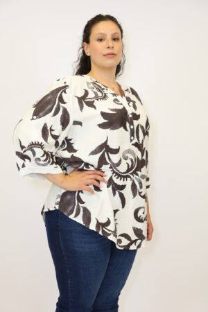 חולצה הדפס Ophélie | שחור