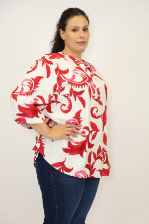 חולצה הדפס Ophélie | פוקציה