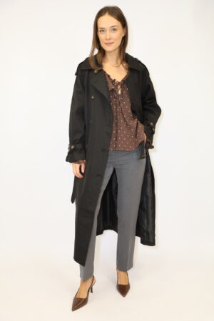 טרנץ' ארוך Anna | שחור