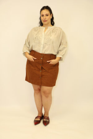 חולצת תחרה Charlotte | בז