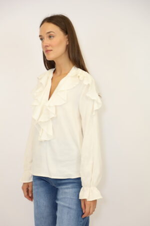 חולצת שיפון Amélia | בז