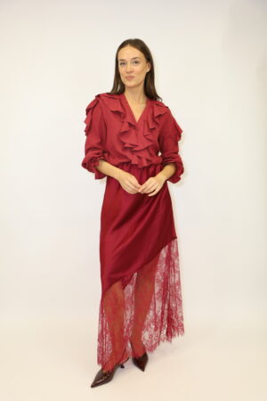 חולצת שיפון Amélia | יין