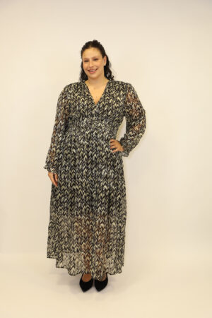 שמלה מקסי Lina | שחור – ML-M217-5-2063-BLACK