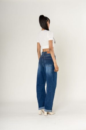 מכנסי ג'ינס בלון Margot | כחול