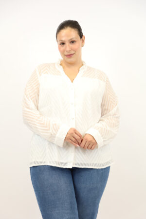 חולצה אלגנטית שקופה Anouk | שחור – BY-970-5-789-WHITE