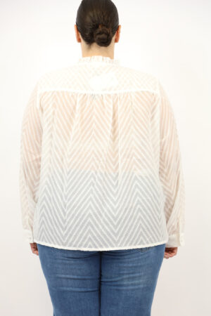 חולצה אלגנטית שקופה Anouk | שחור