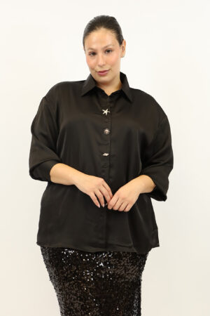 חולצה סטאן Donna | שחור – BY-B301-5-1227-BLACK