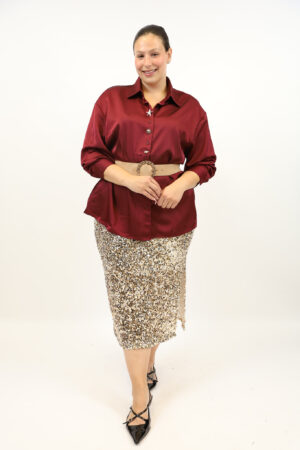 חולצה סטאן Donna | בורדו