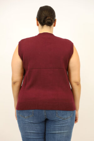 סריג ללא שרוולים Karen|בורדו