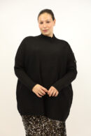 סריג אוברסייז Cécilia | שחור – EF-543-BLACK