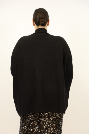 סריג אוברסייז Cécilia | שחור