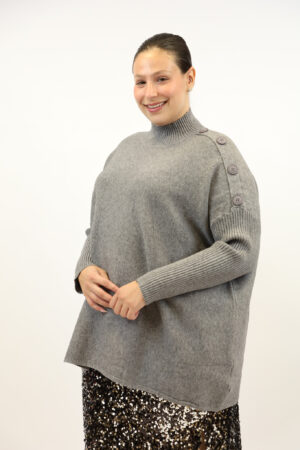 סריג אוברסייז Cécilia | אפור