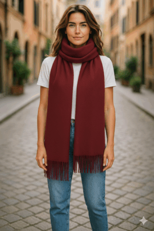 צעיף Alma |בורדו – EF-77389-BORDO