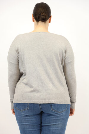 סריג אוברסייז Daisy | אפור