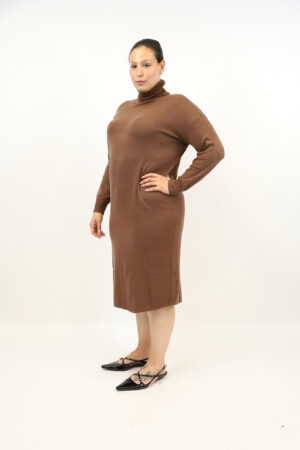 שמלה סריג אוברסייז Bonnie | שוקו