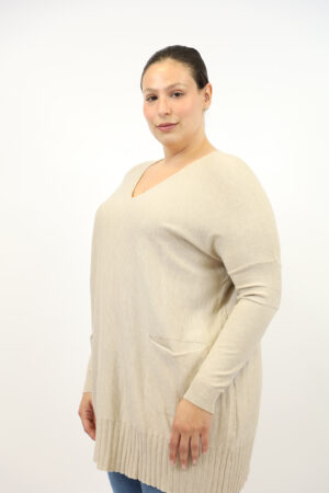 סריג אוברסייז Claire | בז