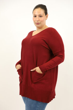 סריג אוברסייז Claire | בורדו