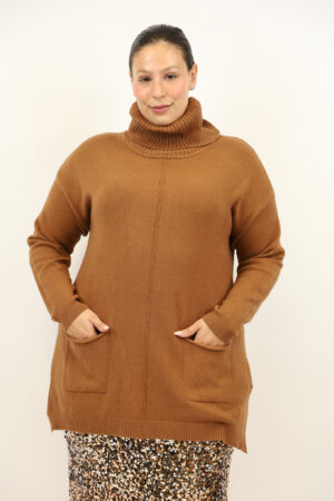 סריג אוברסייז Julie | קאמל – EF-9085-CAMEL