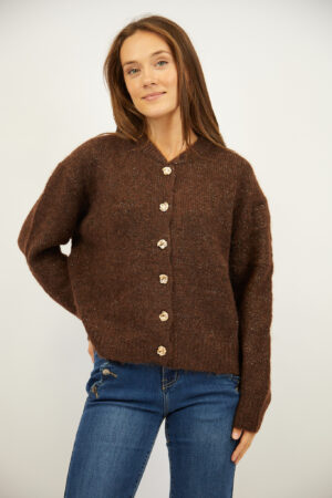 סריג טקסטורל Zoé | חום – INAP-AR915-BROWN