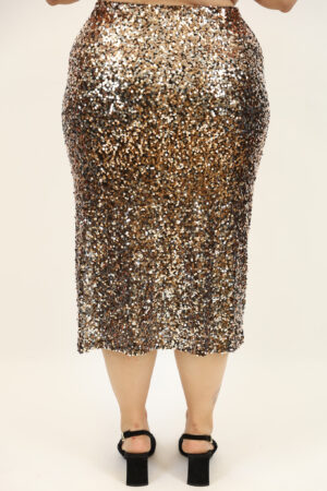 חצאית בעיטור פאייטים Victoria | שוקו