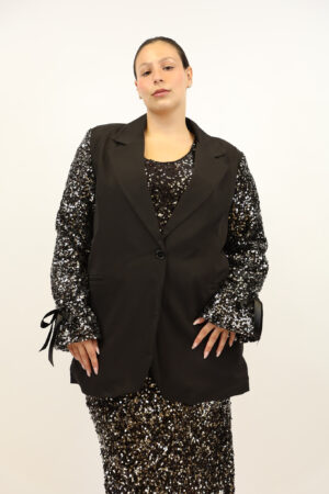 בלייזר בעיטור פאייטים Salomé | שחור – IV-AC26350-BLACK