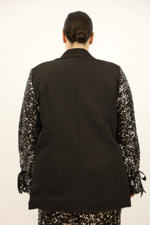 בלייזר בעיטור פאייטים Salomé | שחור