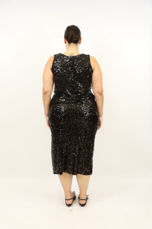 גופייה בעיטור פאייטים  Inès | שחור