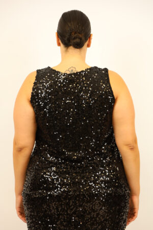 גופייה בעיטור פאייטים  Inès | שחור