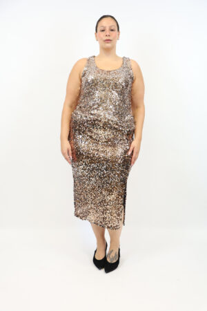 גופייה בעיטור פאייטים  Inès | שוקו