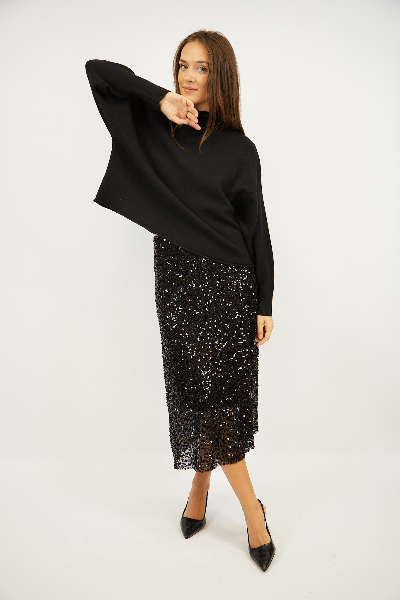 סריג קלאסי Anaïs | שחור – IV-PR2297-BLACK