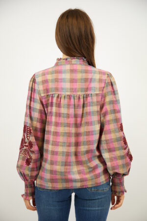 חולצת משובצת Arianne | פוקציה