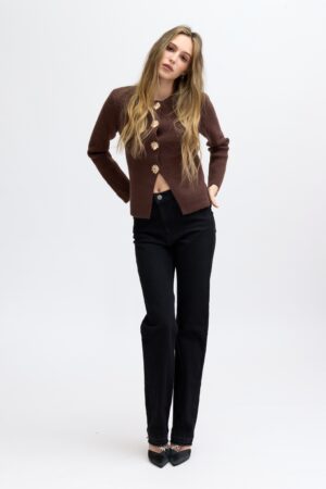 סריג עם כפתורים Muriel | קפה