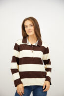 סריג פסים Joëlle | בז – JSM-JP8221-BEIGE