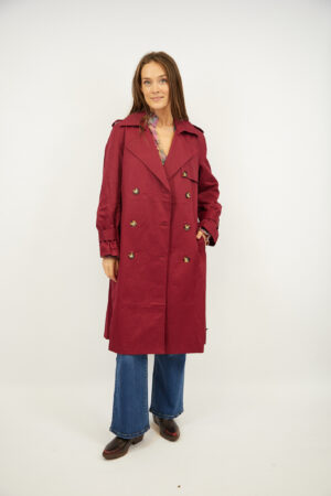 מעיל ארוך Jennifer | יין – JSM-JS977-WINE