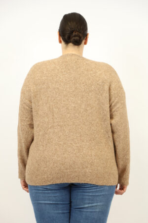 קרדיגן אלגנטי קלאסי Paula  | קאמל