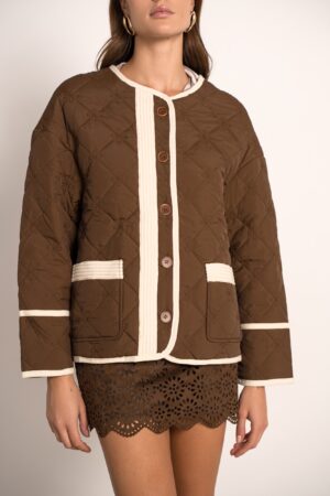 ג׳קט קצר Agathe | חום