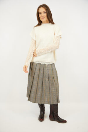 סריג עם תחרה Sarah | בז