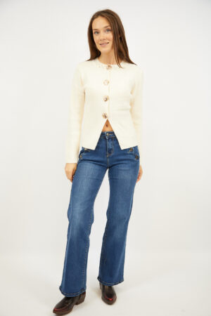 סריג עם כפתורים Muriel | בז