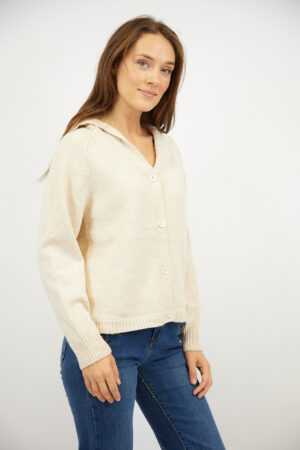 קרדיגן בסריגה עדינה Lola | בז