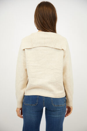 קרדיגן בסריגה עדינה Lola | בז