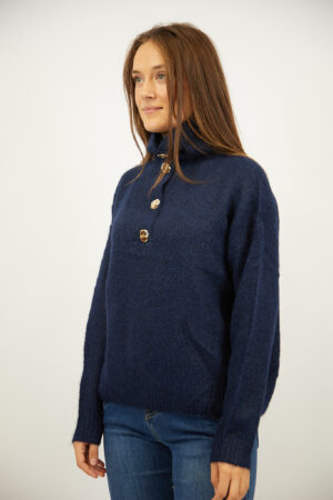 סריג צווארון פולו Nina | נייבי