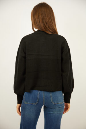 סריג עם כפתורים Lou | שחור