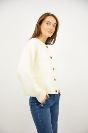 סריג עם כפתורים Lou | בז