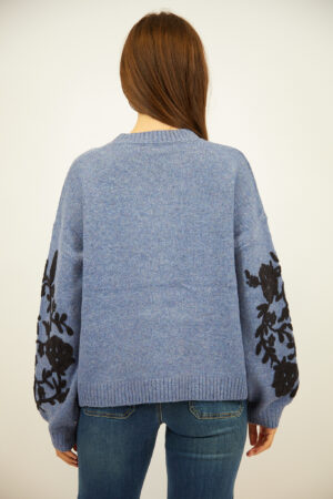 סריג עם תחרה Lawrence | כחול נייבי