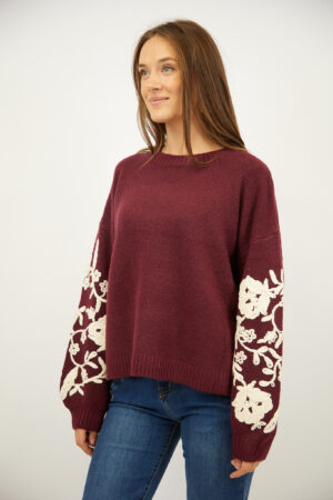 סריג עם תחרה Lawrence | בז יין