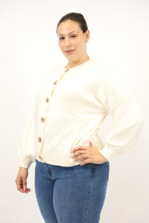 סריג עם כפתורים Angèle|בז