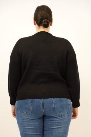 סריג עם כפתורים Angèle|שחור