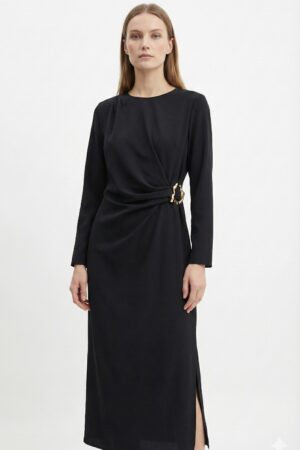 שמלה מקסי Talie | שחור – BY-YD013-5-BLACK