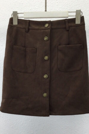 חצאית מיני Shira | קפה – ML-M260-2283-CAFE